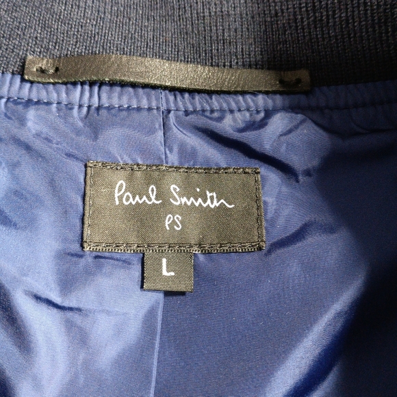 Paul Smith Bomber Jacket Blue Camo Mens Large - Picture 5 of 13